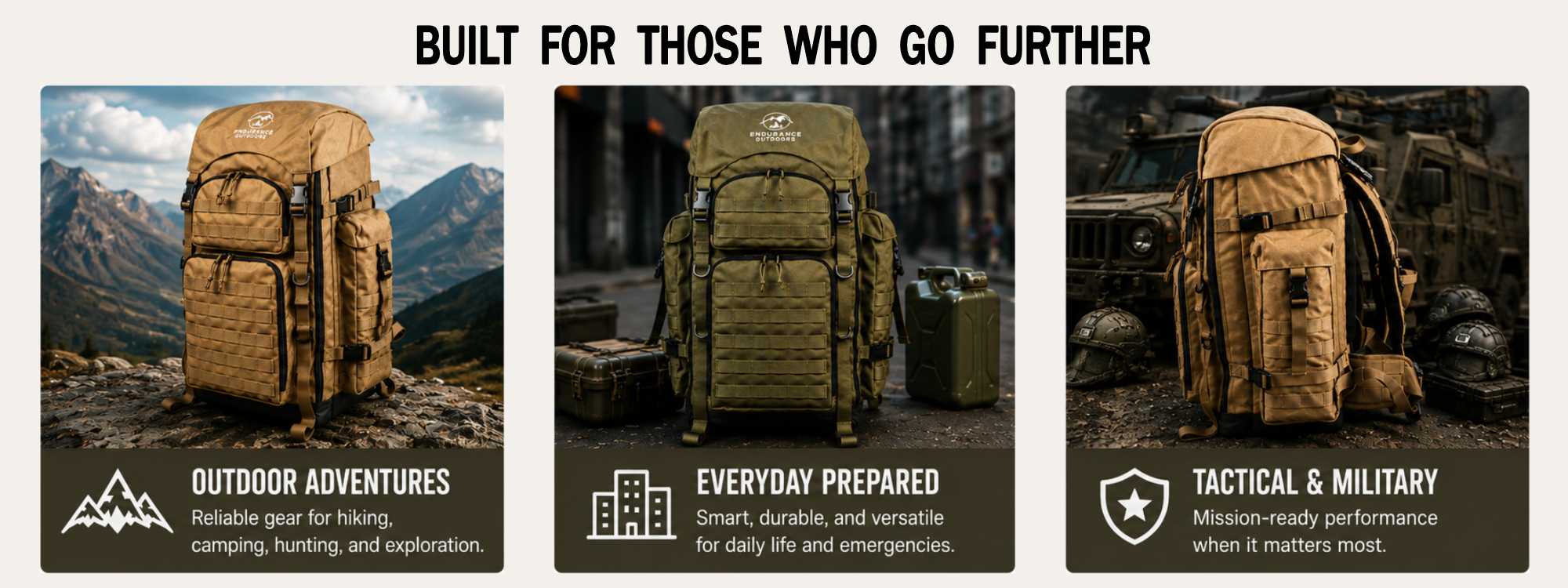 Expedition 65 Liter Military Survival Tactical Backpack